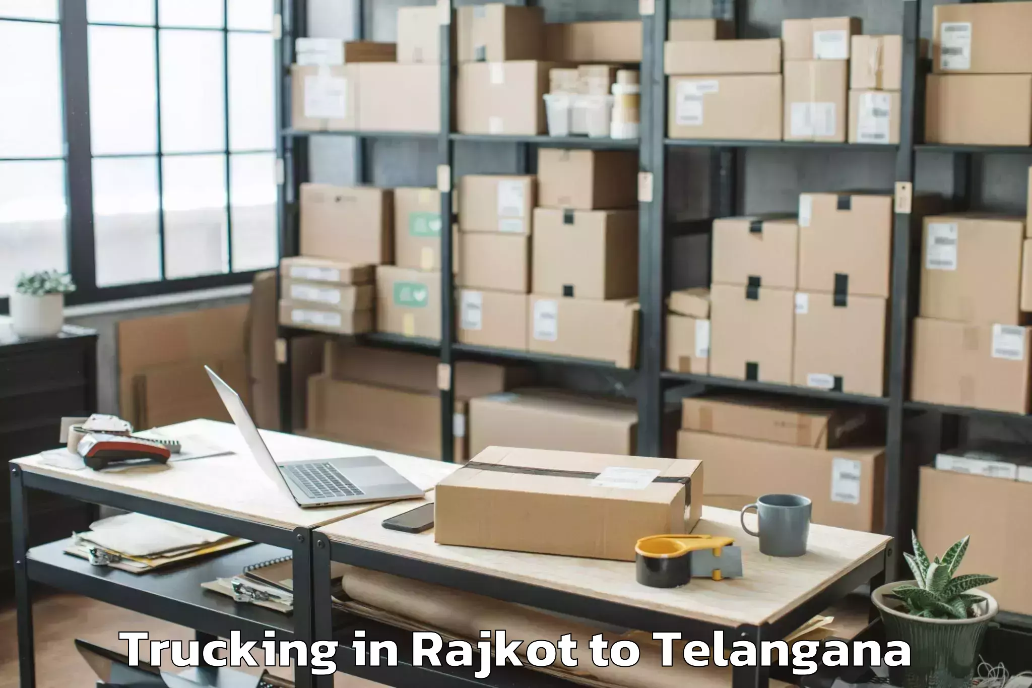 Reliable Rajkot to Moinabad Trucking